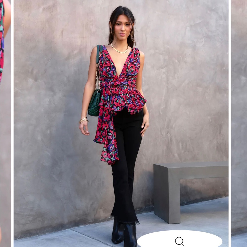 Vici floral print blouse
